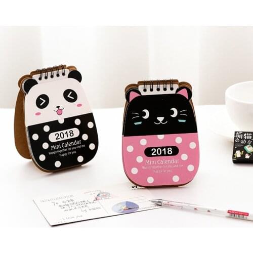 DL 2018 lovely wholesale ad desktop cartoon special-shaped calendar customizing company creative plan to customize Stationery