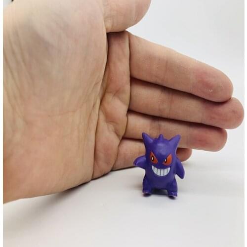 Genuine Boxless Pokemon Trumpet Haunter Gengar Figure Pokemon Ornaments Action Figure Hand-made