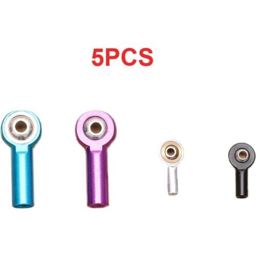 5PCS M2 M2.5 M3 M4 Metal Servo Linkage Connector Pushrod End Colorful Rod Adjuster Aperture 2mm/3mm Ball Joint for RC Boat Model