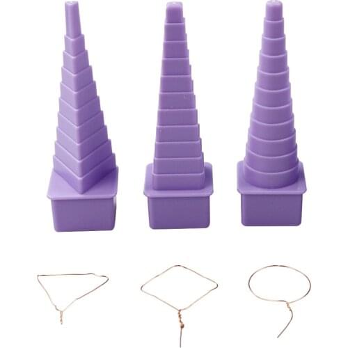 Multi Right Angle Wire Mandrel Looping Tool with 3 Shapes and 32 Sizes