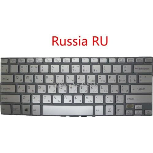 Laptop RU PO SW BE HU SP GR SL Keyboard For SONY For VAIO SVF14A SVF14A15ST SVF14A1C5E SVF14A1M2E SVF14A1S9R Russia Swiss new