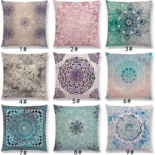 New Dreamy Rainbow Boho Desert Flower Gorgeous Mandalas Starlight Fantasy Sky Prints Cushion Cover Sofa throw Pillow Case