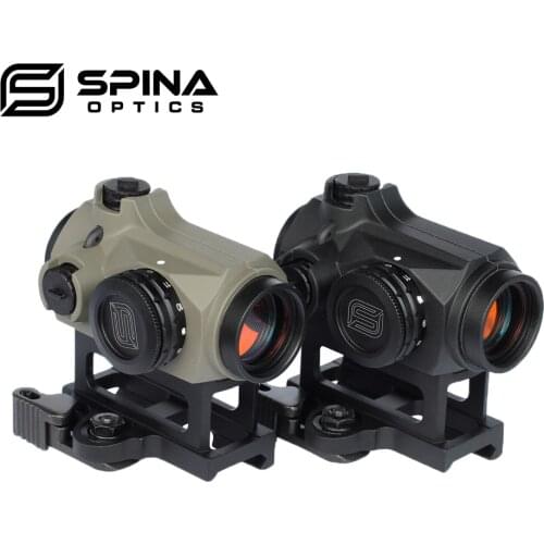 Spina Optics 1x22 Red Dot Scope Optics Sight Hunting IPX6 Waterproof QD AR Sight with Rubber Cover for Armed .223 5.56 .308 7.62