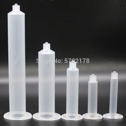 20pcs Industrial Syringe Anti-corrosion Dispensing Syringe Transparent Small Capacity US type Syringe