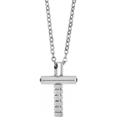 Runda 2020 Fashion Cross Pendant for Men Stainless Steel IP Rose Gold Pendants Necklaces Jewellery