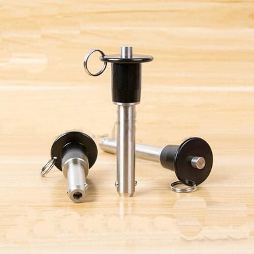 1pcs M8 Pull Ball lock pin Button type safety Wave bead latch pins Outer diameter 8mm Ball lock Clamping length 10mm-100mm