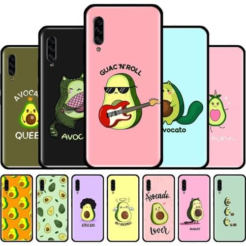 Cute Avocado Silicone Back Cover For Samsung Galaxy A51 A71 A10 A10e A20 A30 A40 A50 A70 A11 A21 A31 A41 Phone Case Couqe Fundas