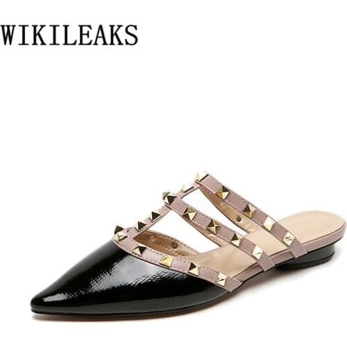 Luxury Slides Woman Flats Ladies Slippers Mules Shoes Women Summer Slippers Brand 2020 Designer Slippers Women Indoor Big Size