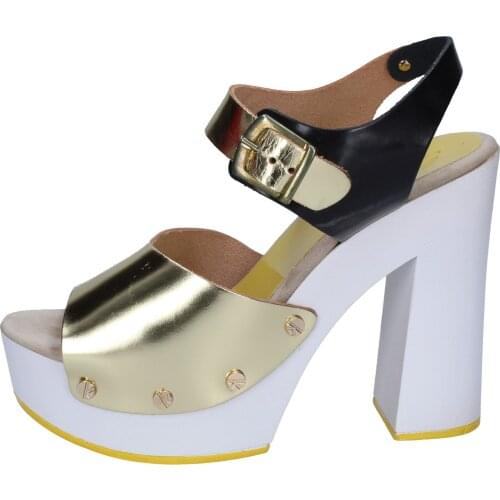 SUKY BRAND sandals women gold leather