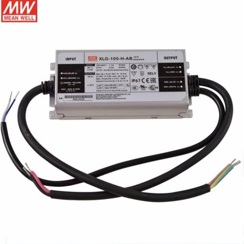 MEAN WELL XLG-100-H-AB 100W 27-56V 2100mA Constant Power mode LED Driver Dimmable LED Power Supply Adjustable Dimming
