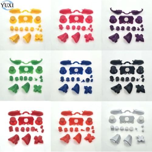 YuXi Plastic & Chorome Bumper Triggers Buttons Replacement Full Set ABXY D-pad LB RB LT RT Button for Xbox One Elite Controller