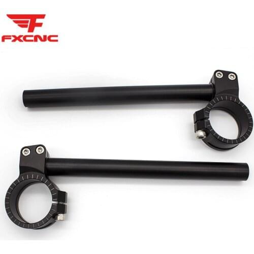 50mm 51mm CNC Motorcycle scale HandleBar Clip On Fork Handle Bars Clip ons For Yamaha Honda Kawasaki Suzuki Ducati BMW Aprilia