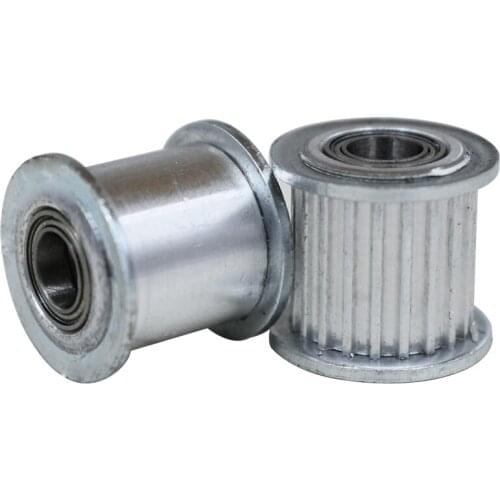 Aluminum Alloy 18 Teeth MXL Timing Idler Pulley 3mm Bore 7/11mm Width Bearing Pulley With/No Teeth