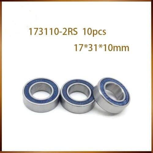 10PCS 173110 bicyle Bearing 17x31x10mm Bicycle Hub Brackets Spares 173110RS Si3N4 Ball Bearings 173110-2RS