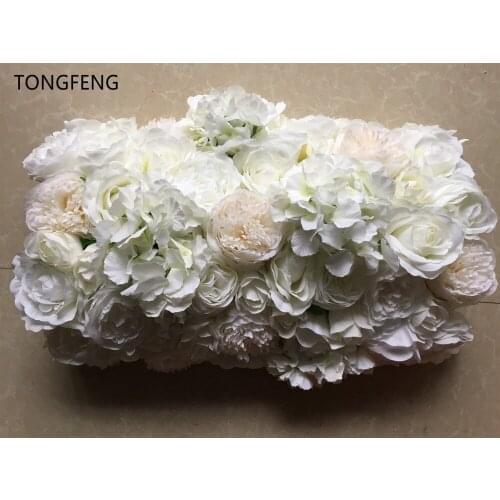 10pcs/lot Artificial silk rose flower arch decorate wedding Flower runner wedding flower stage decoration TONGFENG