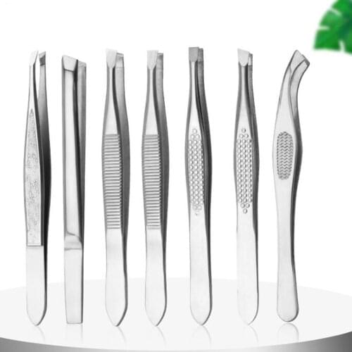 1000pcAnti-static Stainless Steel Tweezers Maintenance Tools Industrial Precision Straight Tweezers Repair Tools for DIY Eyebrow