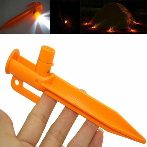 3Pcs Tarp Shelter Tent Stake Peg Nail outdoor camping caravan / With LED Light