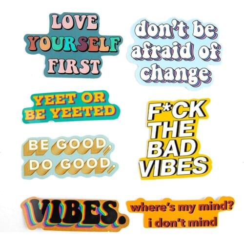 40pcs Korea Color Words Stickers Planner Diary Journal Sticker Kawaii Scrapbooking Decoration School Stationery Pvcpaper