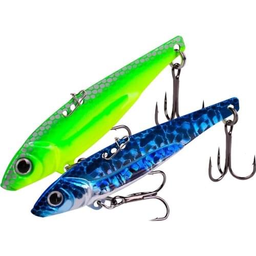 5PCS Blade Lure Metal VIB Fishing Lure Weights 7-17g Long Shot Slots Hook Metal Jig Articulos De Pesca Isca Artificial Bass Bait
