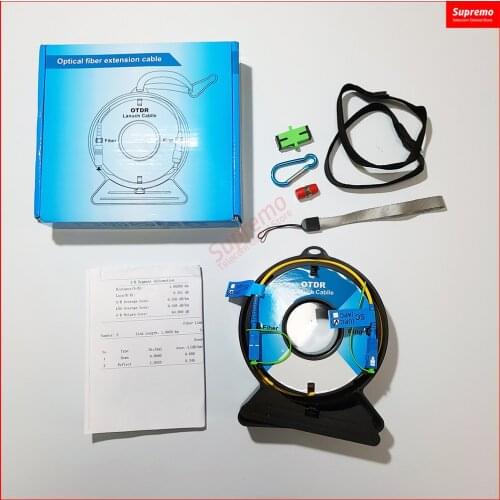 500M 1Km 2Km Mini Portable OTDR Launch Cable Box ST/APC to ST/UPC Blind Zone Eliminator ST APC to UPC 1310/1550nm SM Fiber Rings