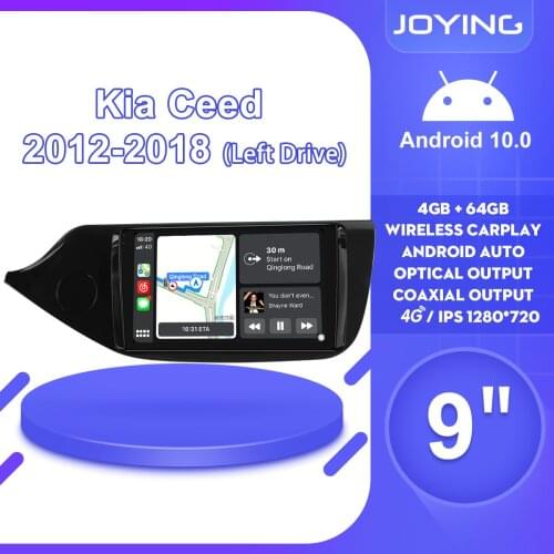 9 Inch Head Unit Autoradio 1Din Android 10 Car Radio Stereo Multimedia Carplay For Kia Ceed 2012 2018 Left Drive Steering Wheel