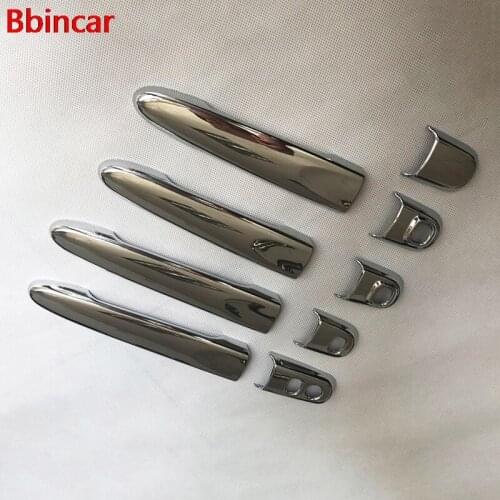 Bbincar Car Exterior Styling ABS Chrome Side Door Handle Cover Cap Trim Strip Molding 9pcs For TOYOTA TANK