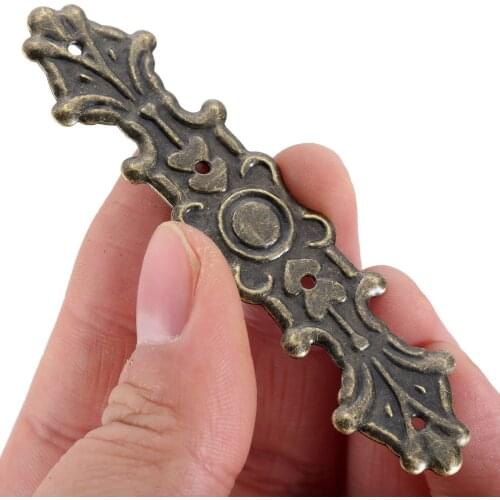 10Pcs Corners w/screws Decor Wood Jewelry Box Desk Guard Wine Case Sticker Craft Metal Embellishments Album Scrapbook 79*20mm