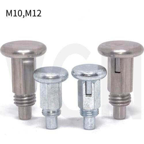 Locking pin Index Plungers Locking Spring Screw ,All Steel ,Spring Bolts, Fine Thread M10*1.0,Coarse Thread M12*1.75 VCN231