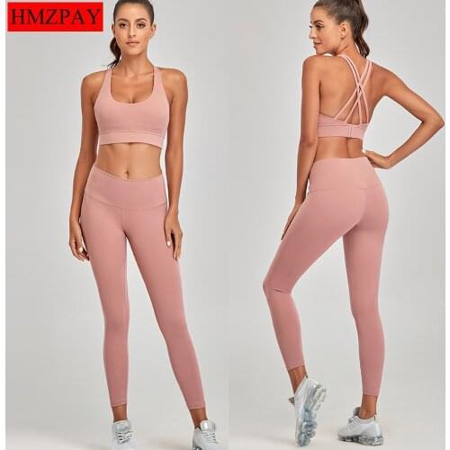 Seamless Workout Set Sport Leggings And Sports Bra Set Yoga Outfits For Women Sportswear Clothes Gym 2 Pcsset Fitness Sportswe