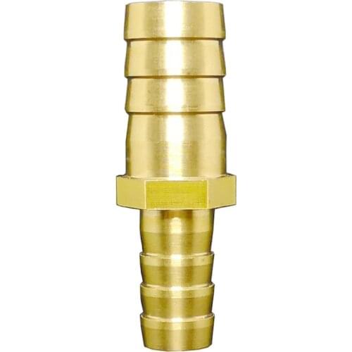 4 6 8 10 12 14 16 19mm Hose Barb OD Brass Pipe Fitting Straight Reducer Adapter Connector