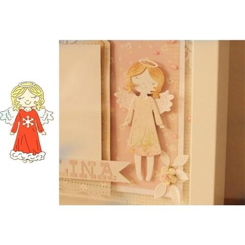 Angel Wings Girl Metal Cutting Dies Stencils for Scrapbooking Embossing Die Paper Cards Making New 2019