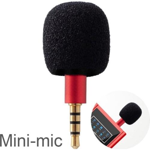 Mini Portable Microphone Mic 3.5mm Aux 4 Pole Metal Capacitance Microphone for Mobile Phone Computer Laptop PC Recording