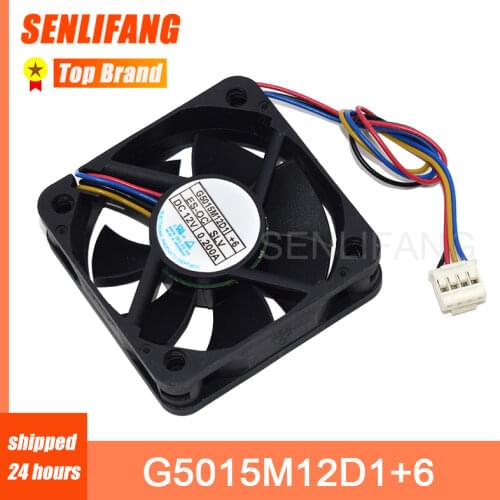 Original for G5015M12D1+6 Car Audio Cooling Fan DC 12V 0.2A 5015 50*50*15mm 5CM 4 Wires