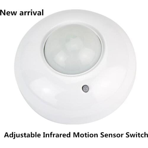2021 Adjustable Infrared Motion Sensor Switch 110V-240V Body Motion Movement Ceiling Infrared Sensor Detector Light Bulb Switch