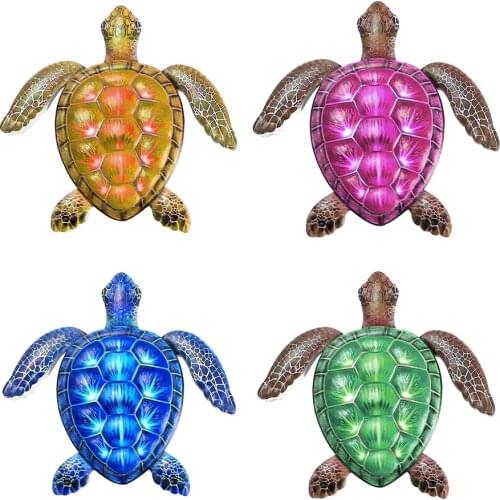 Iron Turtle Sculptures Backyard Garden Gift Crafts Porch Living Room Patio Home Exquisite Lifelike Iron Decorative