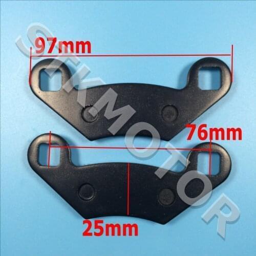 2 Sets/4PCS Front Brake Pad Semi metallic LINHAI 260CC 300CC ATV Quad Brake Pads parts