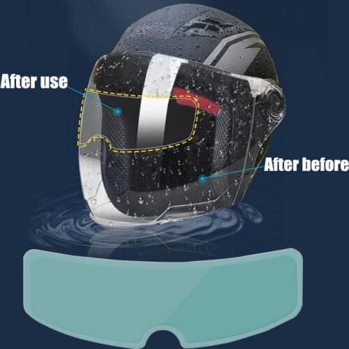 2020 Hot New Motorcycle Helmet Universal Clear Anti-fog Rainproof patch Lens Visor Sticker Film Motorcycle Motocross Accessories