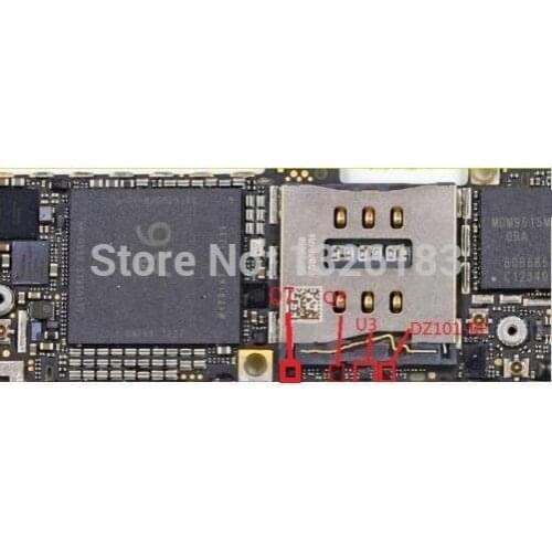 50sets/lot=200pcs,Original new For iPhone 5 5G Q7 + Q3 + U3 home button ic+ DZ101_RF SIM control ic chip, DHL free ship