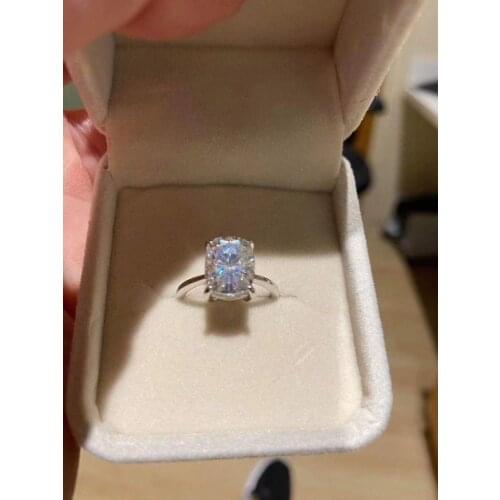 A049 585 custom moissanite ring