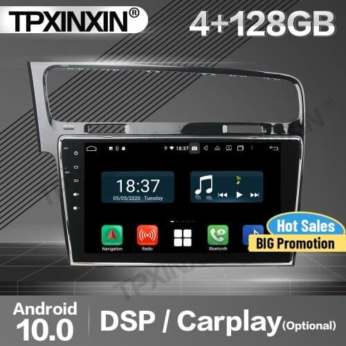 128G Carplay Car Radio 2 Din Stereo Receiver Android For VW Golf 7 2013 2014 2015 IPS DSP GPS Navigation Player Audio Head Unit