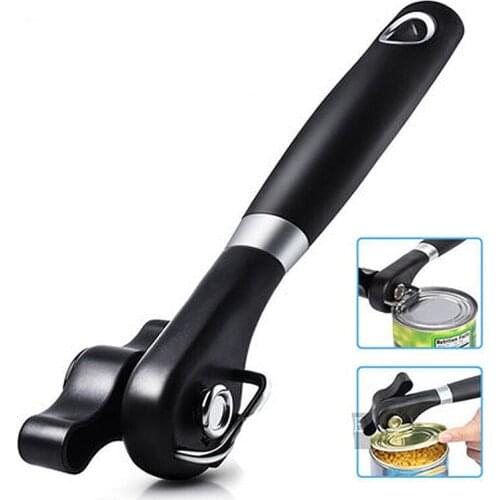 Safety Plastic Knife for Cans Lid Professional Side Cut Easy Grip Manual Opener Hand-actuated Can Opener Kitchen Tool