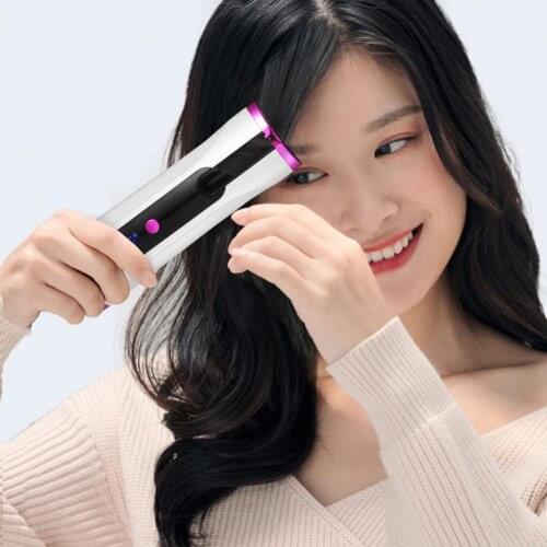 Hair Curler LED Digital Curler Air Curling Wand Automatic Hair Curler USB Wireless Auto Curling Hair Waver Iron Curling Wand