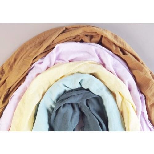 Kangobaby Solid Color Muslin Cloth Baby Wrap Infant Sleeping Quilt Bed Cover 100% Organic Cotton 120x120cm