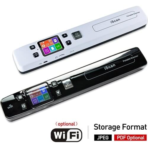 Iscan Document & Images Scanner A4 Size JPG/PDF Formate Wifi 1050DPI High Speed Portable LCD Display for Business Receipts #R30
