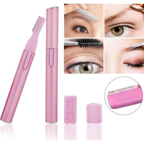 Mini Electric Hair Remover Bikini Facial Eyebrow Leg Epilator Painless Portable Battery Lady Trimmer Razor Tool