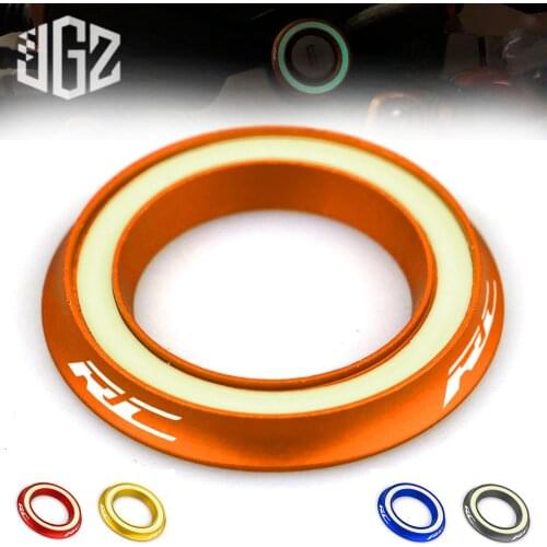 Motorcycle CNC Aluminum Ignition Cover Luminous Switch Ring Circle Hole Cap For KTM RC 390 200 125 250 2013 - 2020 Accessories