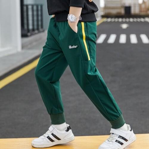 Soft Spring Autumn Casual Pants Boys Kids Trousers Children Clothing Teenagers School Cotton Home Gift Beach High Quality