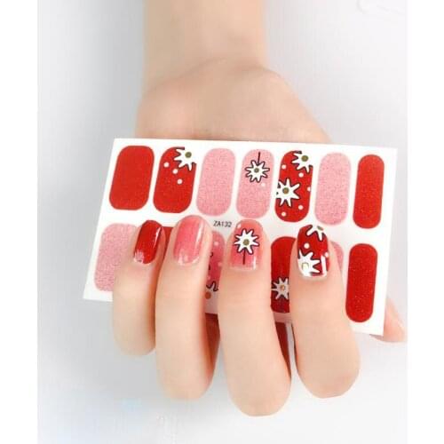 Full Cover Nail Stickers Pure Solid Color Temporary Tattoos Kids Adesivos Nail Tape Designer Nail Decals Nail Tape Shiny