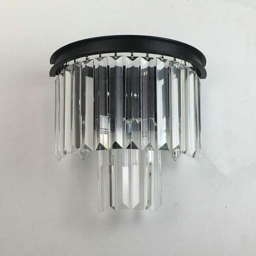 Wall Lamp Crystal Contemporary Decorative Wall Lights Hallway Vintage Crystal Sconce Lights E14 Led Bar Indoor Wall Light