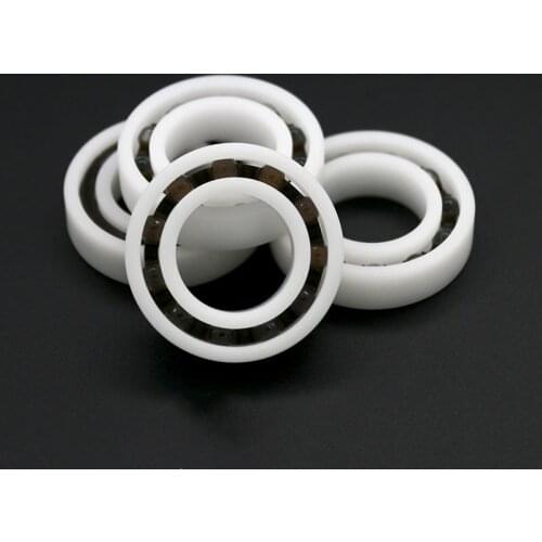 50pcs/lot 606 6mm POM Plastic bearings with Glass balls 6x17x6 mm nylon bearing 6*17*6